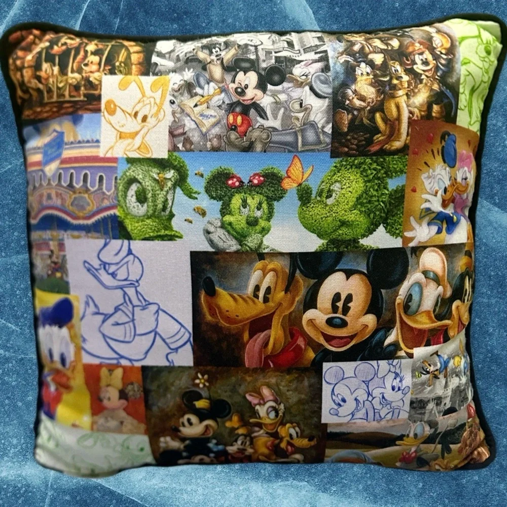 Disney Parks Multicolor Character Pillow